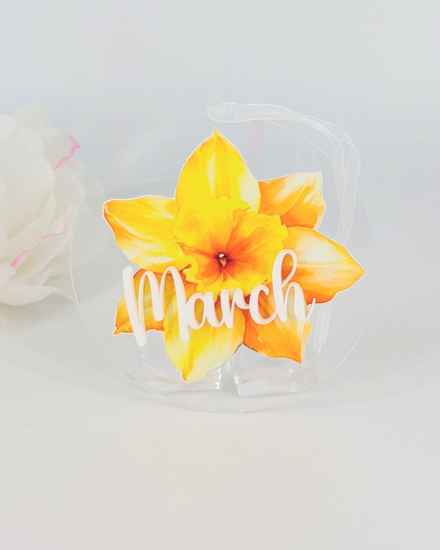 Birth Month Flower Ornaments