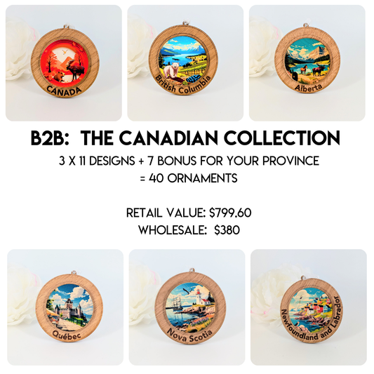 B2B: The Canadian Collection Ornaments (40 peices)