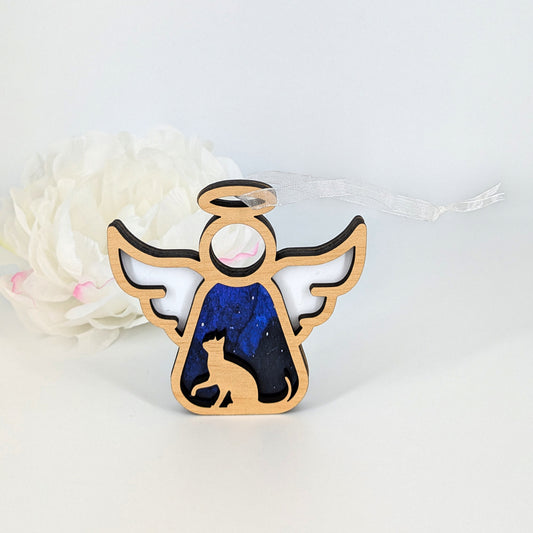 3D Angel Cat Ornament