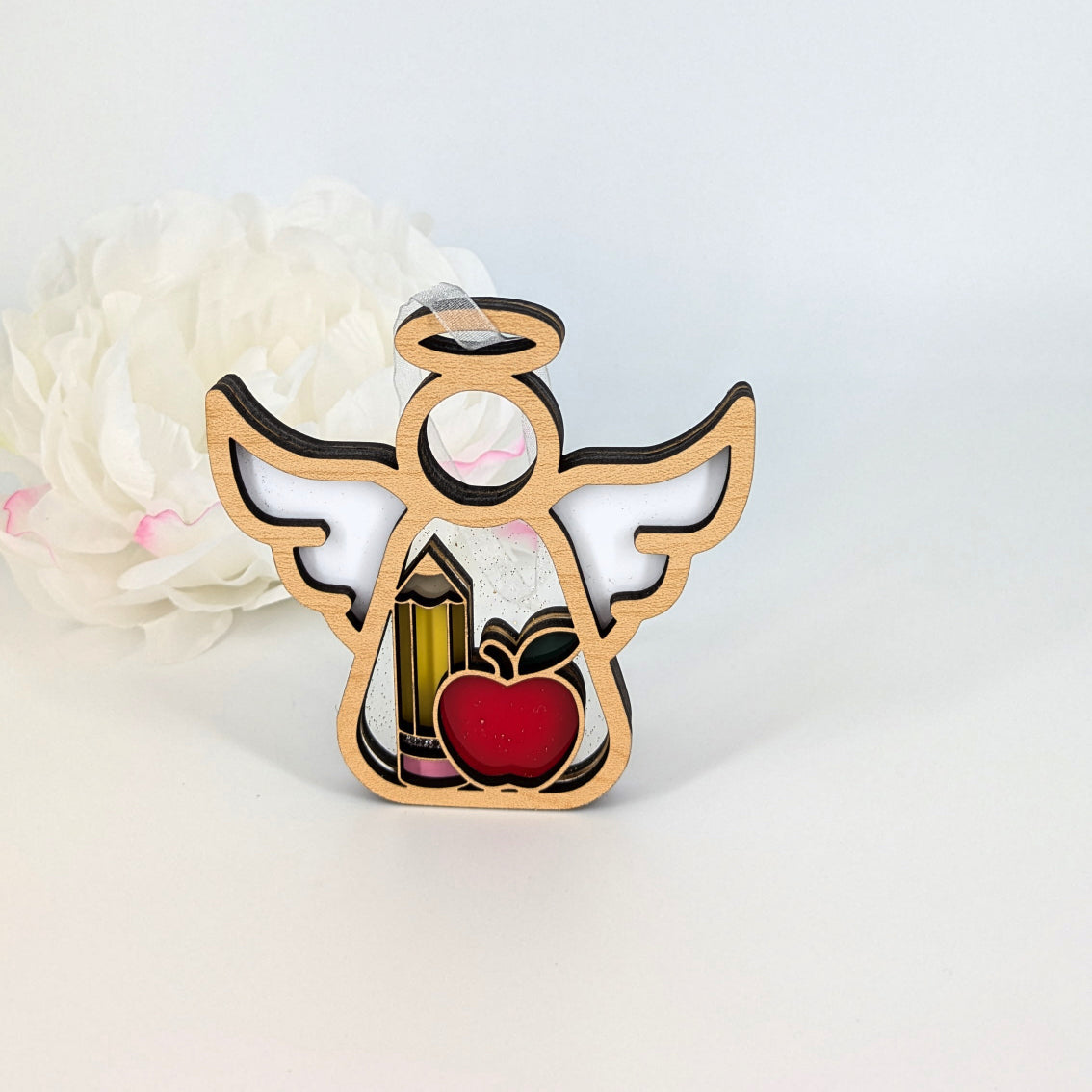 3D Angel Teacher Ornament